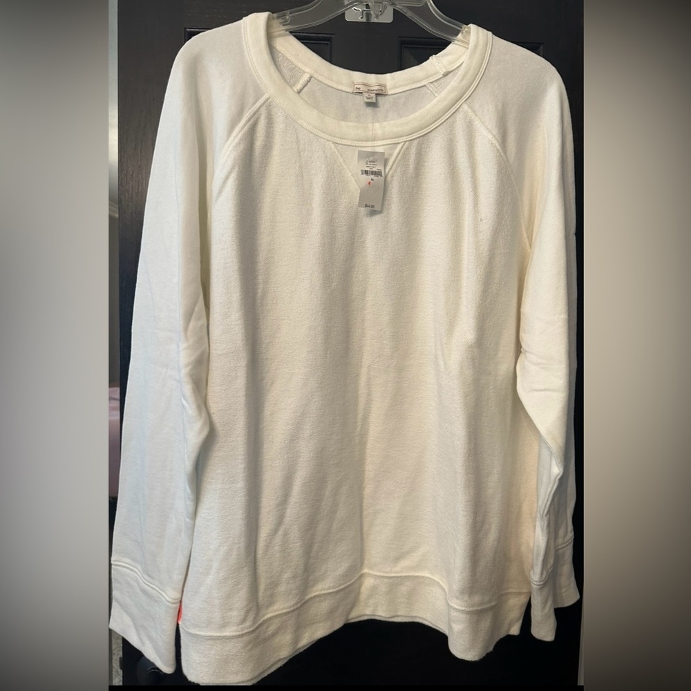 GAP White w/ Orange Side Piping Sweatshirt | NWT